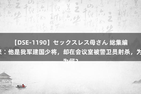 【DSE-1190】セックスレス母さん 総集編 回来∶他是我军建国少将，却在会议室被警卫员射杀，为何？